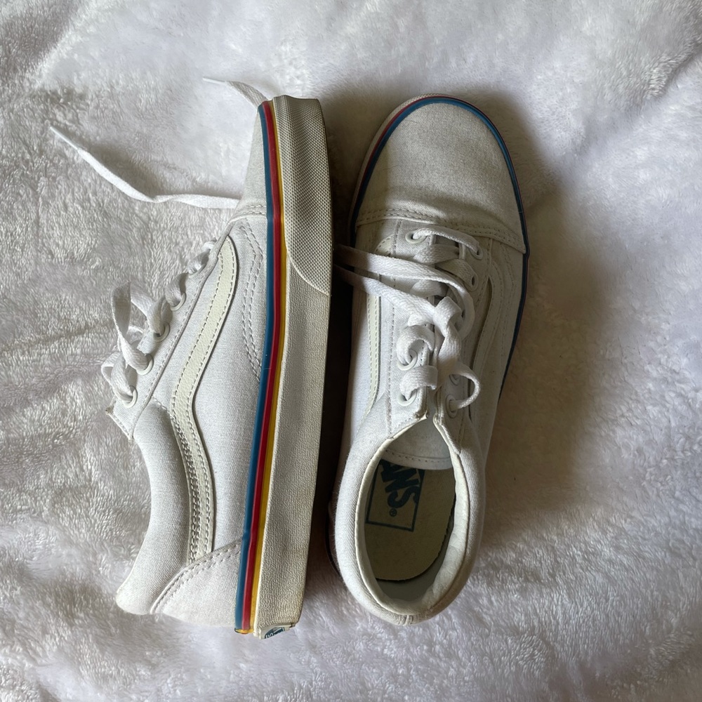 cool lace red blue and yellow vans